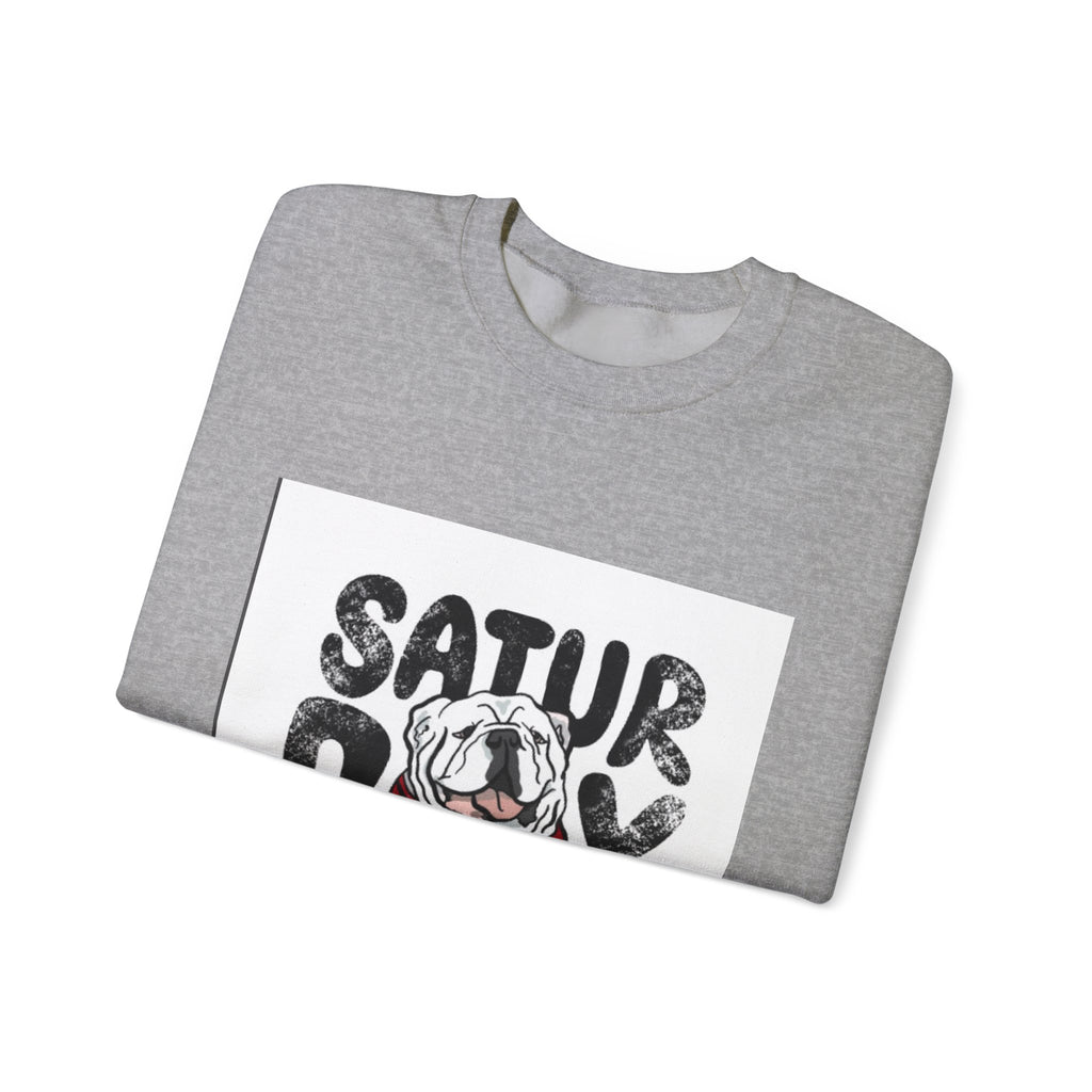 Saturday in Athens Bulldog Crewneck Sweatshirt