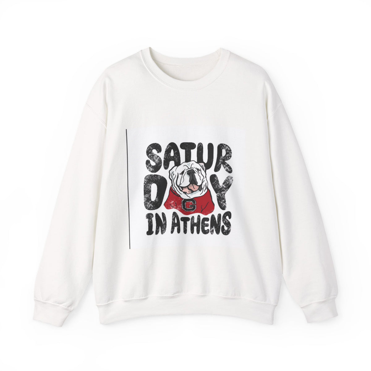 Saturday in Athens Bulldog Crewneck Sweatshirt
