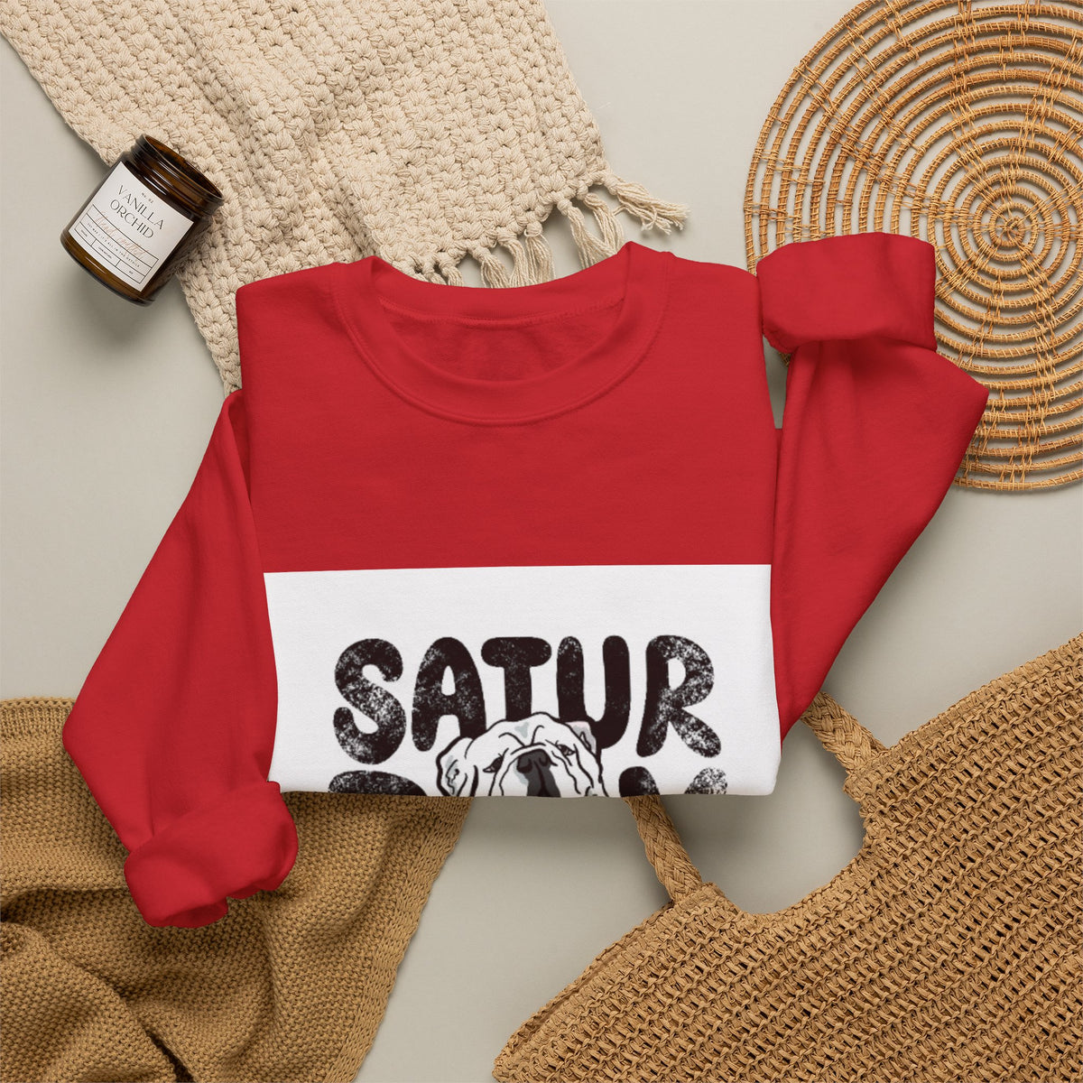 Saturday in Athens Bulldog Crewneck Sweatshirt