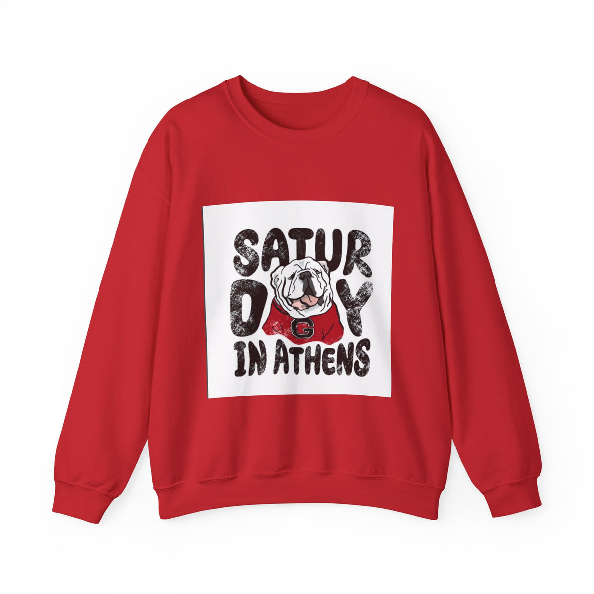 Saturday in Athens Bulldog Crewneck Sweatshirt