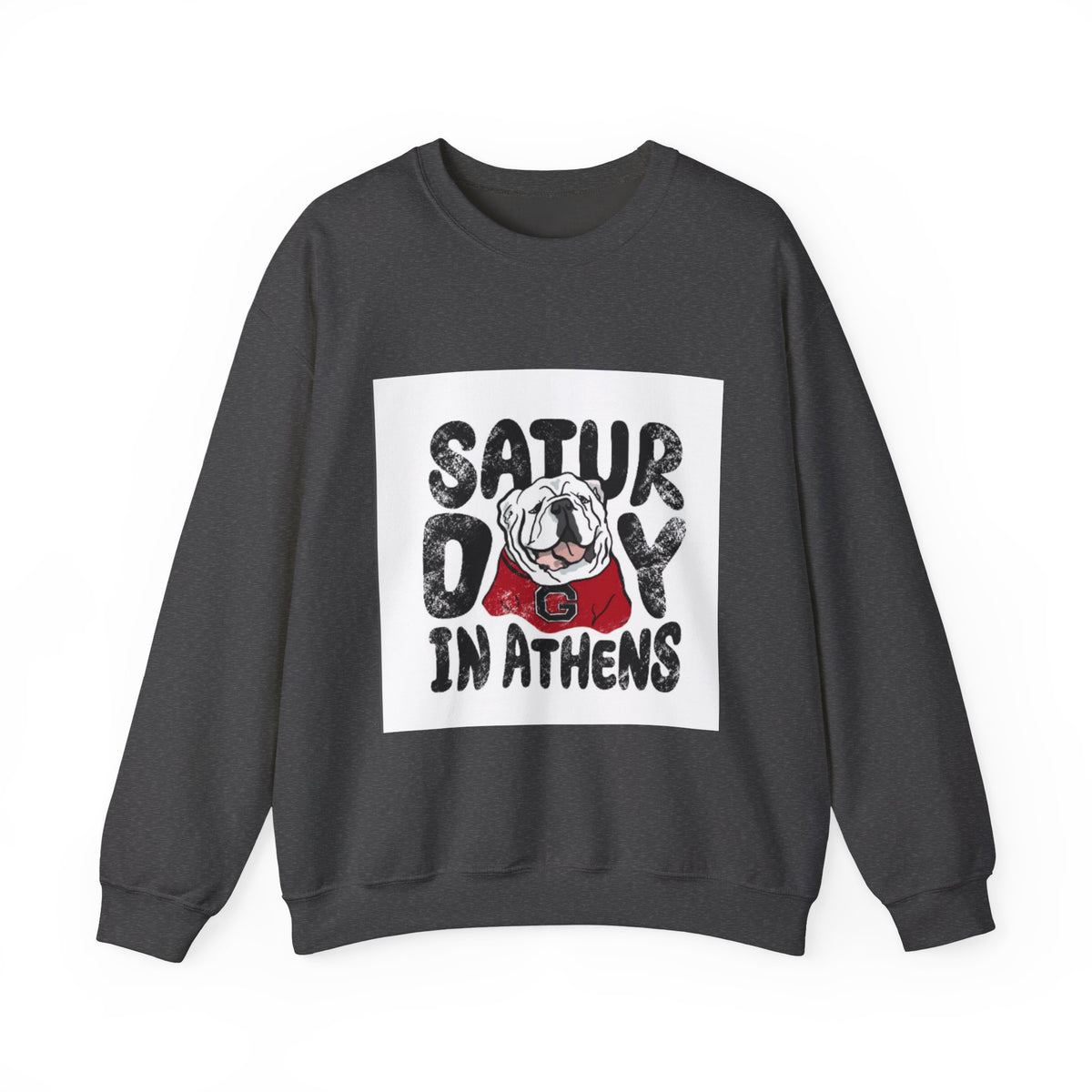 Saturday in Athens Bulldog Crewneck Sweatshirt