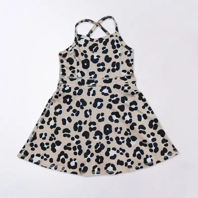Athletic Leopard Toddler/Girls Sports Dress