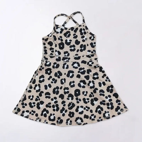 Athletic Leopard Toddler/Girls Sports Dress