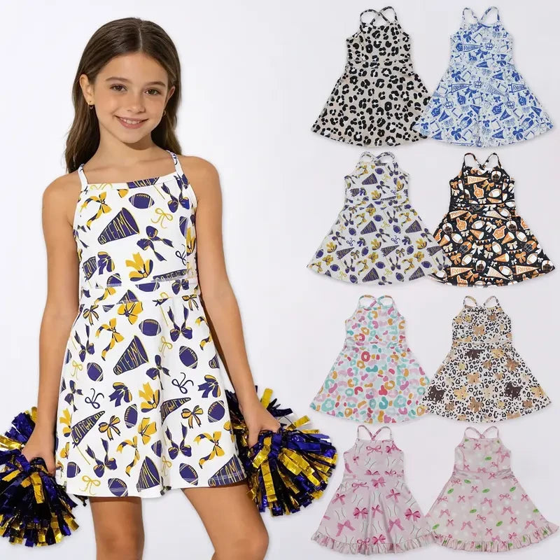 Athletic Leopard Toddler/Girls Sports Dress