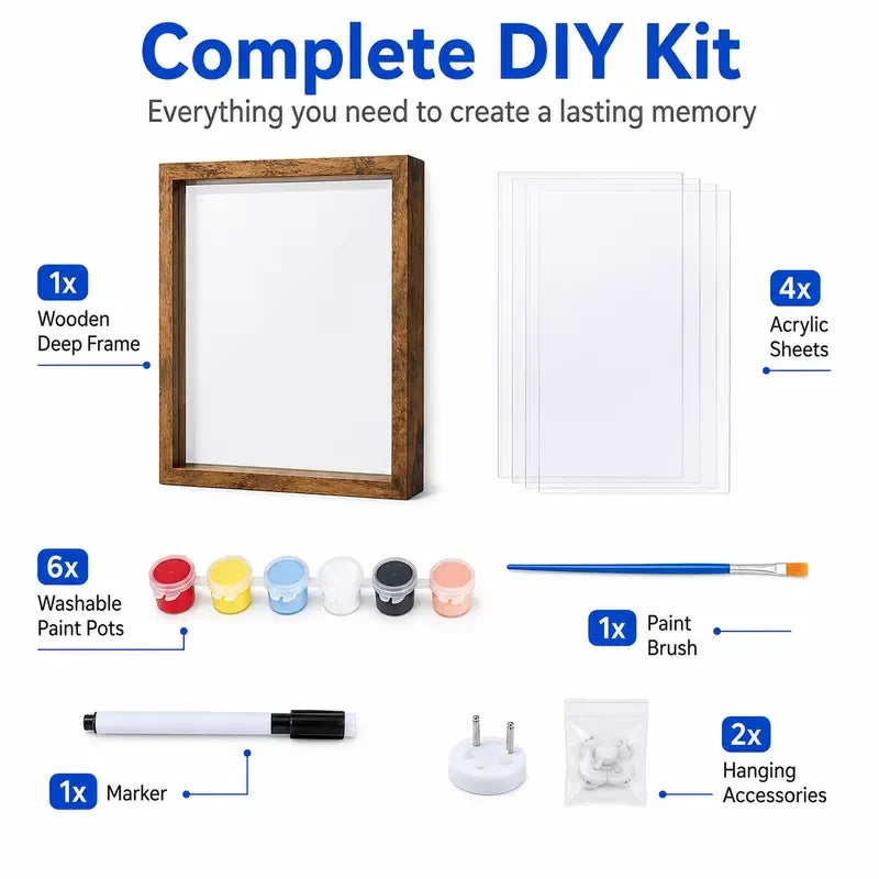 DIY Family Handprint Frame Kit