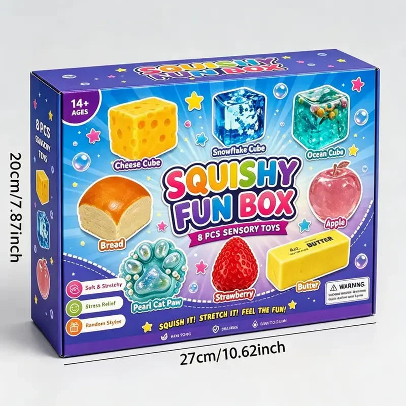8 piece squishy set
