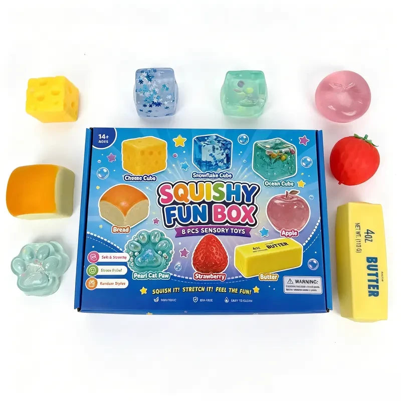 8 piece squishy set