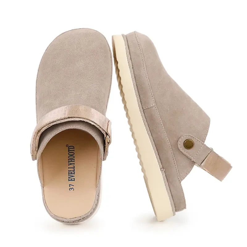 Faux Fur Platform Mules