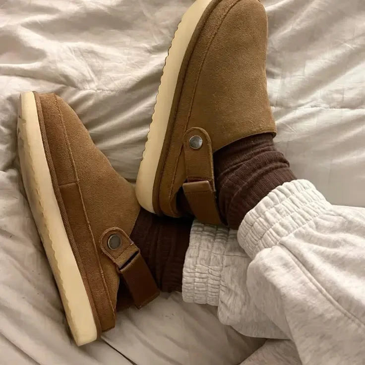 Faux Fur Platform Mules