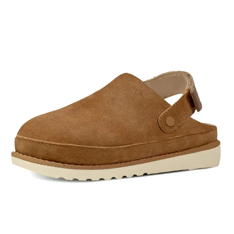 Faux Fur Platform Mules