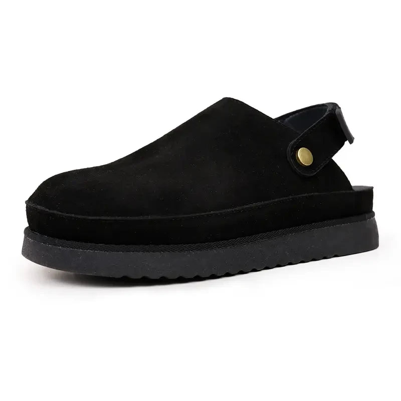 Faux Fur Platform Mules