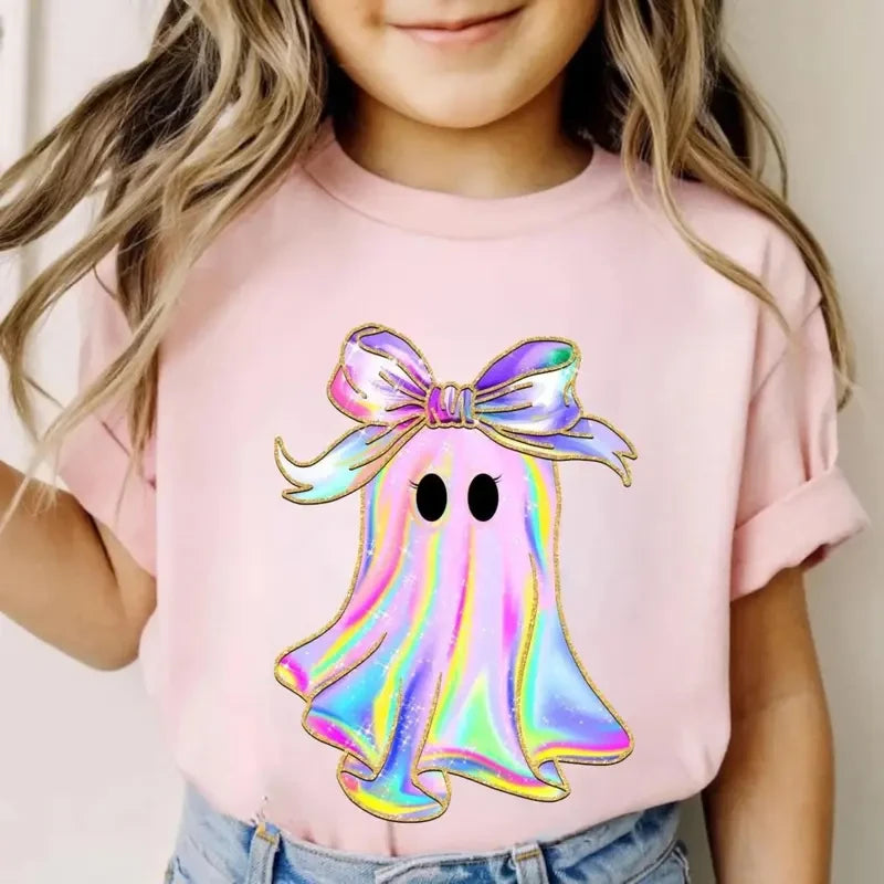 Cute Ghost Toddler/Girls Halloween Shirt
