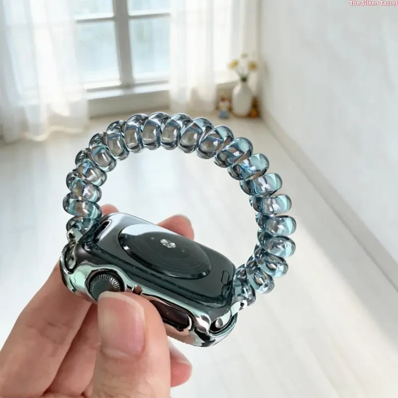 Clear resin watch band