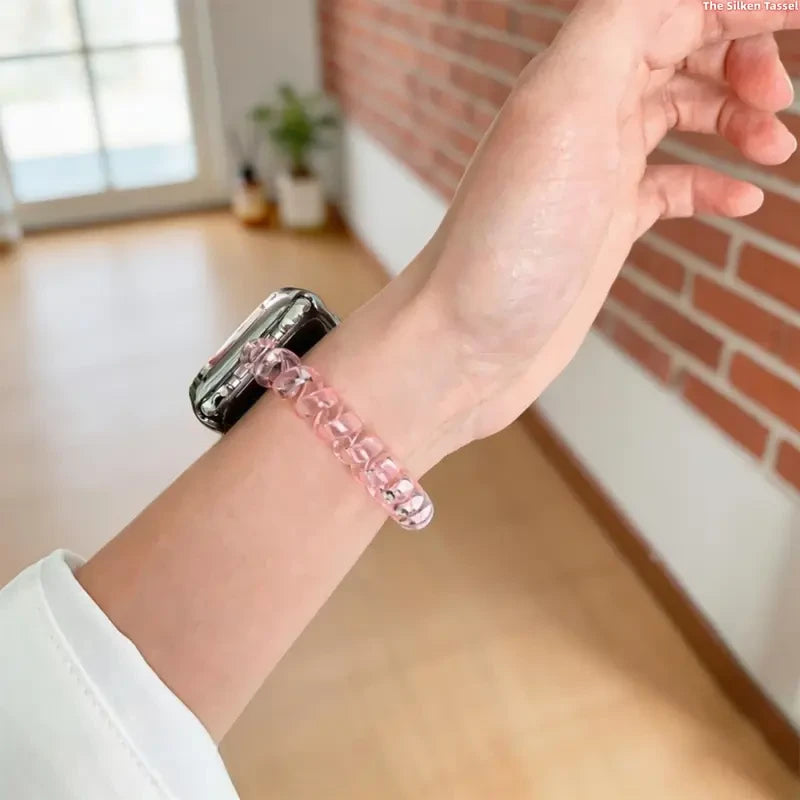 Clear resin watch band