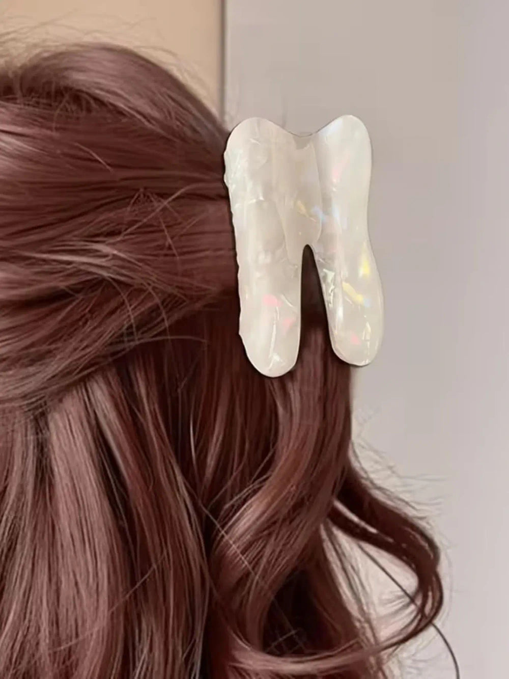 Tooth Acetate Hair Claw Clip