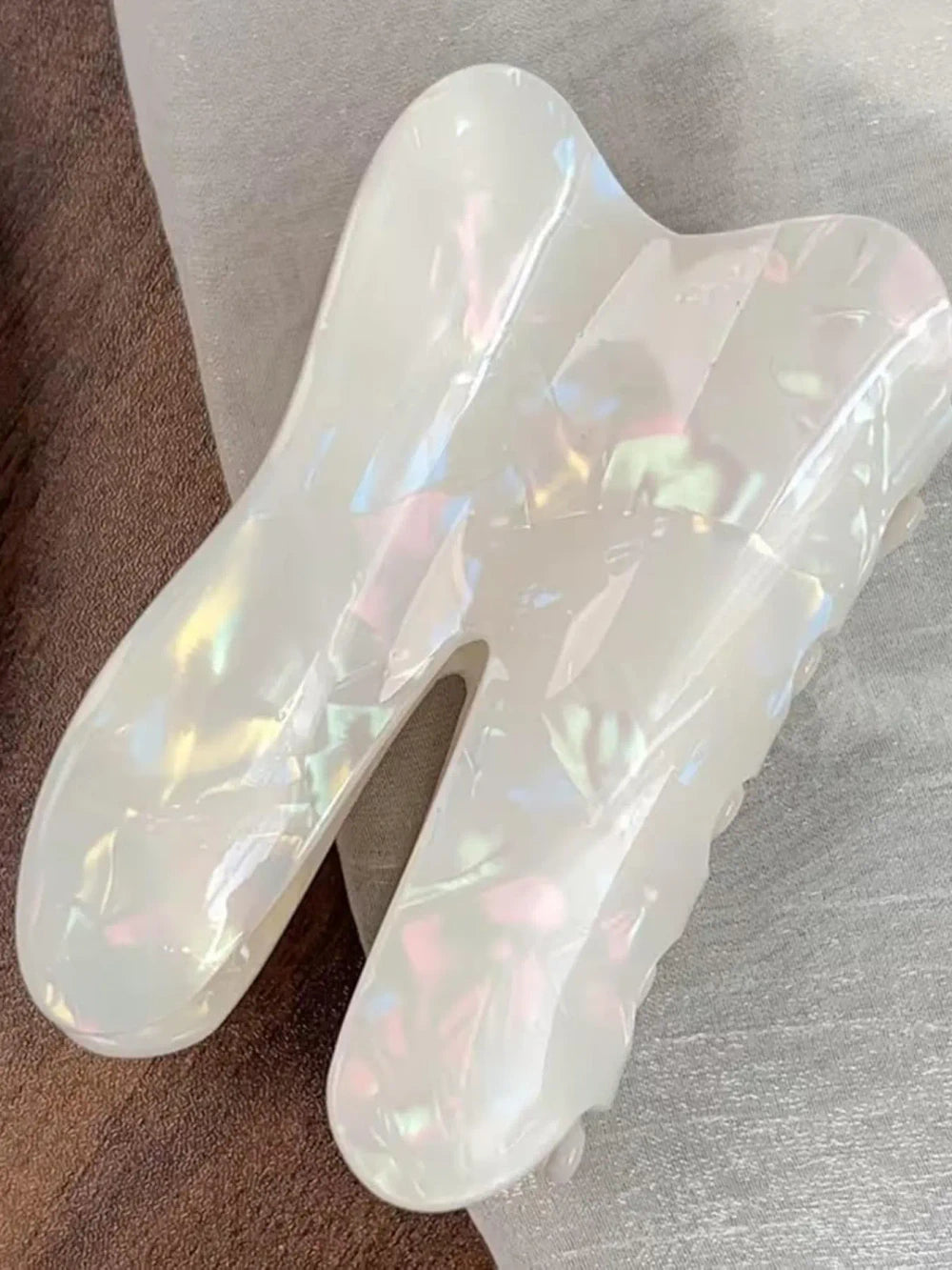 Tooth Acetate Hair Claw Clip