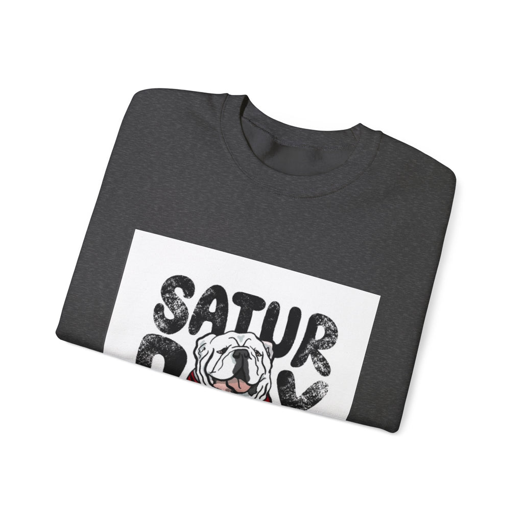 Saturday in Athens Bulldog Crewneck Sweatshirt