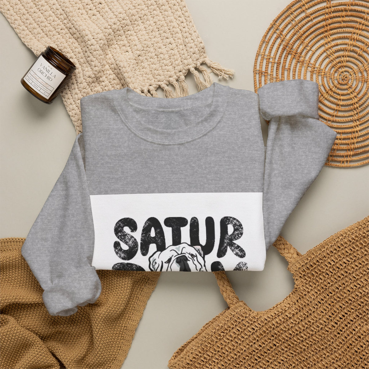 Saturday in Athens Bulldog Crewneck Sweatshirt