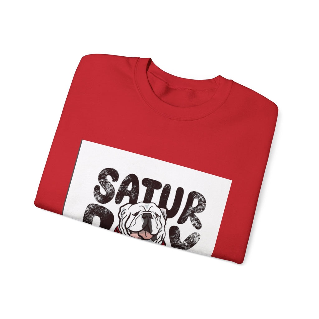 Saturday in Athens Bulldog Crewneck Sweatshirt