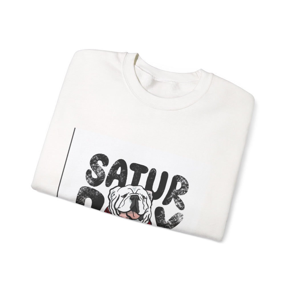 Saturday in Athens Bulldog Crewneck Sweatshirt