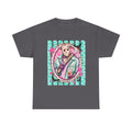 Hockey Mask Horror Portrait Tee — Retro Pastel Jason Graphic T-Shirt